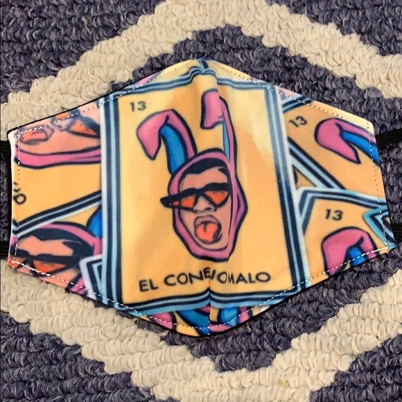 New Bad Bunny handmade face mask - Picture 2 of 2